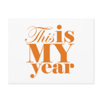 This is My Year Motivational Postcard
