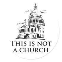 This is not a church round stickers