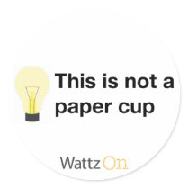 This is not a paper cup (sticker)