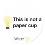 This is not a paper cup (sticker)