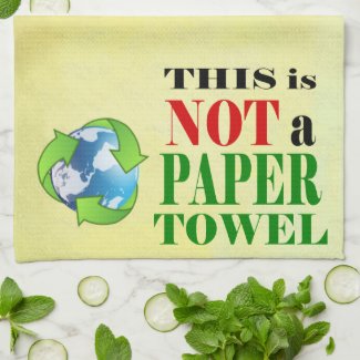 This is NOT a Paper Towel Recycle Reuse Reduce