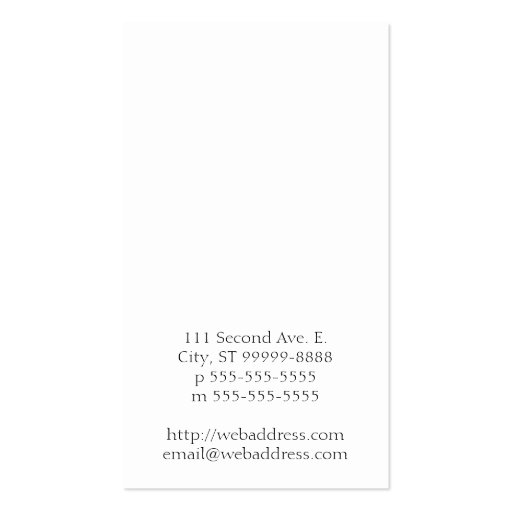 This Is Not My Pickup Business Card Template (back side)