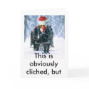 This is obviously cliched, but Merry Christmas! cards