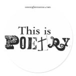 This is Poetry. stickers