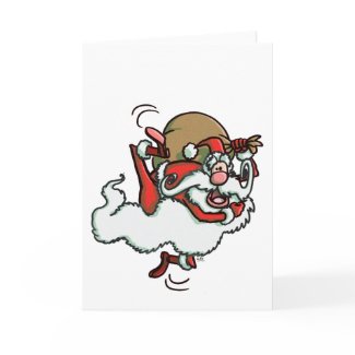 This is Santa!! (no background) greeting card card