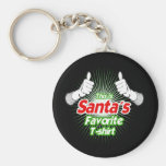 THIS IS SANTA'S FAVORITE T-SHIRT -.png Key Chain