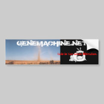 THIS IS THE GENE MACHINE bumper stickers by apiphobic THIS IS THE GENE MACHINE bumper stickers