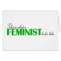 This Is What A Feminist Looks Like cards by worldsfair This Is What A Feminist Looks Like cards