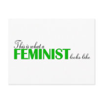 This Is What A Feminist Looks Like postcards by worldsfair This Is What A Feminist Looks Like postcards
