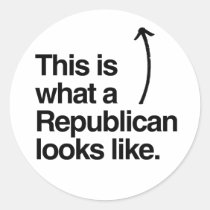 THIS IS WHAT A REPUBLICAN LOOKS LIKE stickers