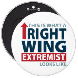 This is what a Right Wing Extremist Looks Like Buttons