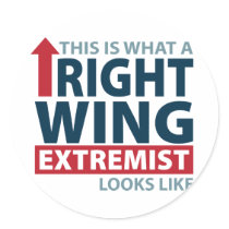This is what a Right Wing Extremist Looks Like stickers by AmericanElephant This is what a Right Wing Extremist Looks Like stickers