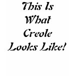 This Is What Creole Looks Like! t-shirts