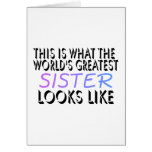 This Is What The World's Greatest Sister (2) Card