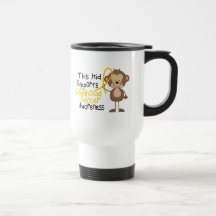 This Kid Supports Childhood Cancer Awareness Coffee Mug