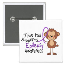 This Kid Supports Epilepsy Awareness Button