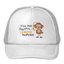 This Kid Supports Leukemia Awareness Mesh Hat