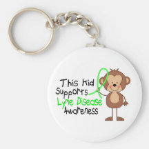 This Kid Supports Lyme Disease Awareness Key Chain