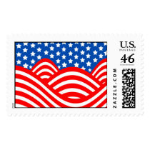 This Land Is Your Land Military Wedding Invitation postage