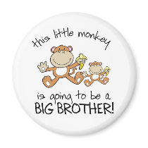 this little monkey big brother magnet