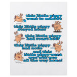 this little piggy nursery rhyme cartoon flyers