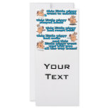 this little piggy nursery rhyme cartoon rack cards