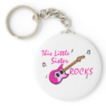 This Little Sister Rocks Keychains