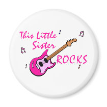 This Little Sister Rocks magnets by OneStopGiftShop This Little Sister Rocks magnets
