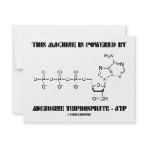This Machine Is Powered By Adenosine Triphosphate invitations by wordsunwords This Machine Is Powered By Adenosine Triphosphate invitations