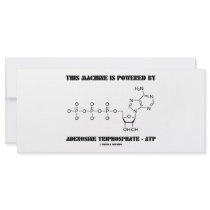 This Machine Is Powered By Adenosine Triphosphate rack cards by wordsunwords This Machine Is Powered By Adenosine Triphosphate rack cards