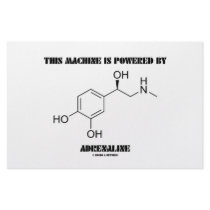 This Machine Is Powered By Adrenaline (Chemistry) stationery by wordsunwords This Machine Is Powered By Adrenaline (Chemistry) stationery