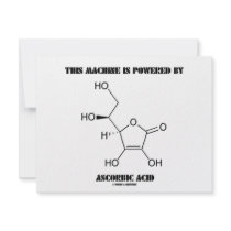 This Machine Is Powered By Ascorbic Acid (Vit. C) Invitations
