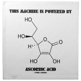 This Machine Is Powered By Ascorbic Acid (Vit. C) Napkin