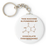 This Machine Is Powered By Chocolate (Theobromine) Keychain