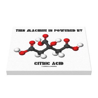 This Machine Is Powered By Citric Acid Chemistry Canvas Print