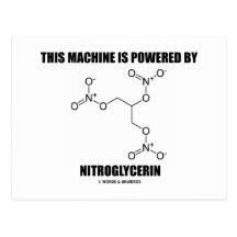 This Machine Is Powered By Nitroglycerin Post Card