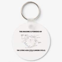 This Machine Is Powered By The Citric Acid Cycle keychains by wordsunwords This Machine Is Powered By The Citric Acid Cycle keychains