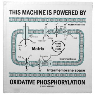 This Machine Powered By Oxidative Phosphorylation Napkins