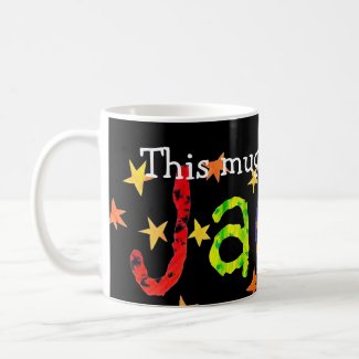 'This Mug belongs to Jacob' White Mug mug