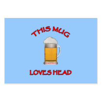 This Mug Loves Head Business Card Template