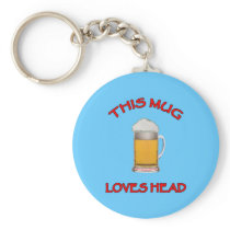 This Mug Loves Head Key Chain