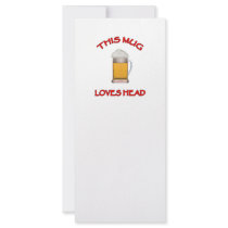 This Mug Loves Head Personalized Rack Card