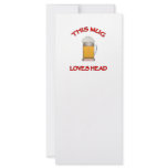 This Mug Loves Head Personalized Rack Card