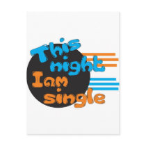 This Night I am Single postcards by naranjay This Night I am Single postcards