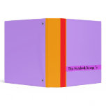 This Notebook Belongs To - Purple Strip Small binders