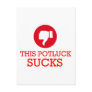 This Potluck Sucks Postcard
