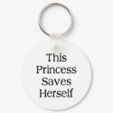 This Princess Saves keychains