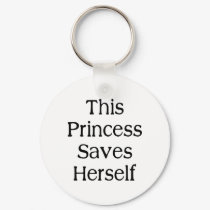 This Princess Saves keychains