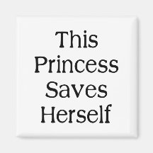This Princess Saves Refrigerator Magnets