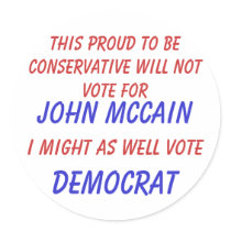 This Proud to Be Conservative will... - Customized Sticker